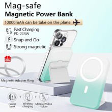 Портативний зарядний пристрій Power Bank JJT-A27-1 Gradient PD20W+QC 22.5W з БЗП 10000 mAh – White