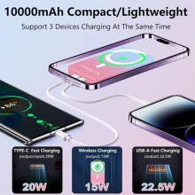 Портативний зарядний пристрій Power Bank JJT-A27-1 Gradient PD20W+QC 22.5W з БЗП 10000 mAh – Blue