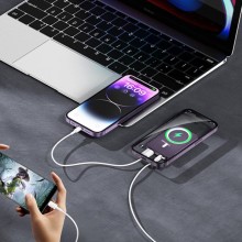 Портативное зарядное устройство Power Bank JJT-A77 PD20W+QC 22.5W с БЗУ 10000 mAh – Purple