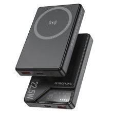 Портативное зарядное устройство Power Bank BOROFONE BJ49 Astute 22.5W+PD20W С БЗУ 10000 mAh – Black