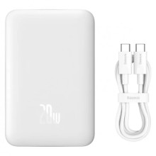 Портативное ЗУ Power Bank Baseus Magnetic Mini 20W c БЗУ 10000 mAh (PPCX070001) – White