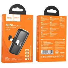 Портативное ЗУ Power Bank Hoco J116 Cool Lightning 5000 mAh – Black