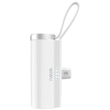 Портативний ЗП Power Bank WIWU W026 2 in 1 Type-C з БЗП For Apple Watch 15W 5000 mAh – White