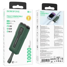 Портативне ЗП Power Bank BOROFONE BJ54 Graceful 22.5W+PD20W 10000 mAh – Green