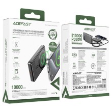 Портативное ЗУ Power Bank Acefast M12 PD20W с БЗУ 10000 mAh – Black