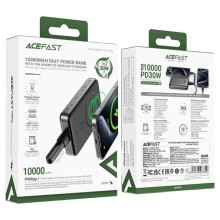 Портативное ЗУ Power Bank Acefast M10 PD30W с БЗУ 10000 mAh – Black