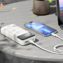 Портативное ЗУ Power Bank Hoco J102A Cool figure PD20W+QC3.0 20000 mAh – Белый