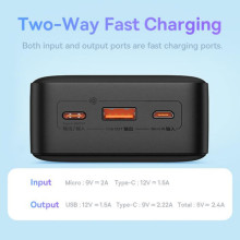 Портативний ЗП Baseus Airpow 20W 30000mAh (PPQD09010) – Чорний