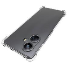 TPU чохол GETMAN Ease logo посилені кути Full Camera для Realme 10 Pro+ – Прозорий