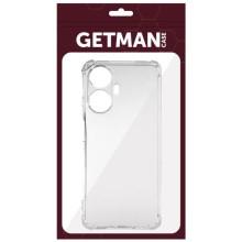 TPU чохол GETMAN Ease logo посилені кути Full Camera для Realme 10 Pro+ – Прозорий