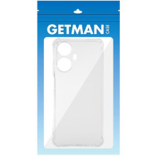 TPU чохол GETMAN Ease logo посилені кути Full Camera для Realme 10 Pro+ – Прозорий