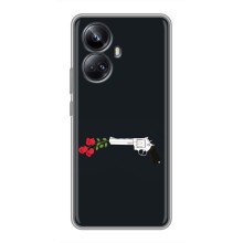 Чехлы (ART) Цветы на Realme 10 Pro Plus (VPrint) (Неожиданные цветы)