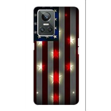 Чехол Флаг USA для Realme 10 Pro Plus – Флаг США 2