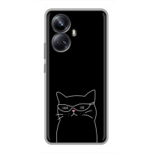 Чохол з малюнком кіт на Realme 10 Pro Plus (Байдужий кіт)