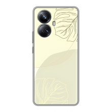 Чохол квітковий дизайн для Realme 10 Pro Plus – Зелений фон