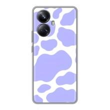 Чохол з принтом корови на RealMe 10 Pro Плюс (Фіолетовий принт)