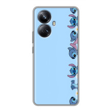 Чехол с принтом Стич на Realme 10 Pro Plus – Стич фон