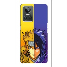 Купить Чехлы на телефон с принтом Anime для Реалми 10 про плюс (Naruto Vs Sasuke)