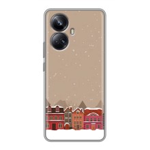 Новорічні, Святкові Чохли для Realme 10 Pro Plus - 2024 год (Зимове місто)