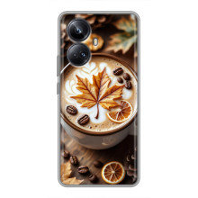Чехол с уникальным дизайном «Осень с кофе» для Realme 10 Pro Plus – Пряный кофе