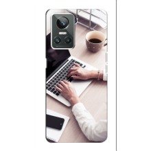 Силиконовый бампер (Работники) на Realme 10 Pro Plus – Офисный работник