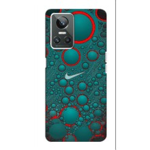 Силиконовый Чехол на Realme 10 Pro Plus с картинкой Nike (Найк зеленый)