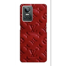 Текстурный Чехол Louis Vuitton для Реалми 10 про плюс – Красный ЛВ