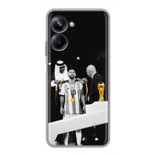 Чохли для Realme 10 Pro (Leo чемпіон) (AlphaPrint) (Мессі коронований)