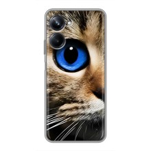 Чехлы с Котиками для Realme 10 Pro (VPrint) (Глаз кота)