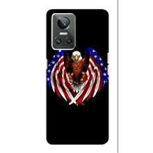 Чехол Флаг USA для Realme 10 Pro – Крылья США