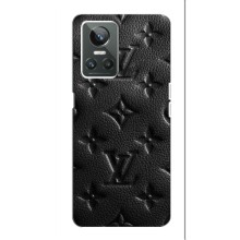 Текстурный Чехол Louis Vuitton для Реалми 10 Про (Черный ЛВ)