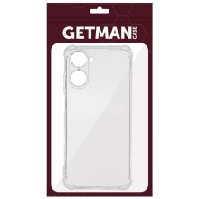 TPU чохол GETMAN Ease logo посилені кути Full Camera для Realme 10 4G – Прозорий