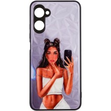 TPU+PC чохол Prisma Ladies для Realme 10 4G – Bla111111ck in White
