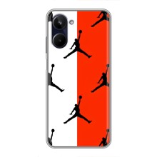 Чохли для Realme 10 - з картинкою JORDAN (AlphaPrint) (Лого Джордан)