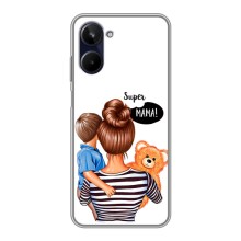 Чохол з друком для Realme 10 - (Мама з дитинкою) (AlphaPrint) (Мама з синочком)