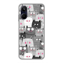 Чохли з Котиками для Realme 10 (VPrint) (Мальовані котики)