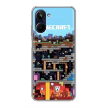 Чохол Майнкрафт на Realme 10 (AlphaPrint) Minecraft (фон Minecraft)