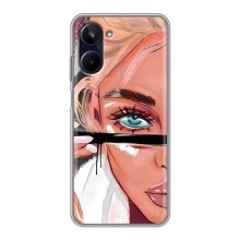 Чохол з друком для Realme 10 - (Мода) (AlphaPrint) (Макіяж)
