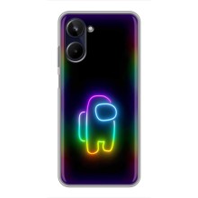 Чохли Амонг Ас для Realme 10 (AlphaPrint) (Яскравий скін)