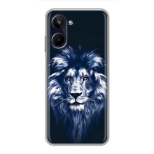 Чохол з картинкою ЛЕВ для Realme 10 (VPrint) (Синій Лев)