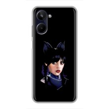 Чохли Венсдей на Realme 10 Уенсдей (AlphaPrint) (серйозна Венздей)