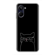 Чохол з малюнком кіт на Realme 10 (Байдужий кіт)