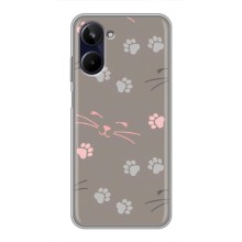 Чохол з малюнком кіт на Realme 10 (Лапи і вуса)