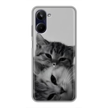 Чохол з малюнком кіт на Realme 10 (Пара котів)
