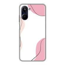 Чехол цветочный дизайн для Realme 10 – Розовый фон