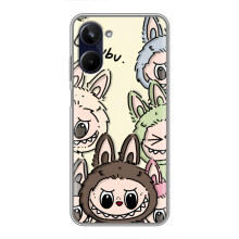Чехол с Лабубу на Realme 10 – Коллаж Лабубу