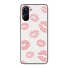 Чохол з розовим принтом для Realme 10 (Рожеві губи)