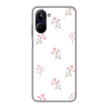 Чохол з розовим принтом для Realme 10 (Рожеві квіти)