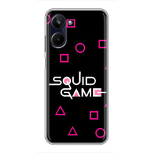 Чехол Гра в кальмара для Realme 10 – Логотип игры кальмара