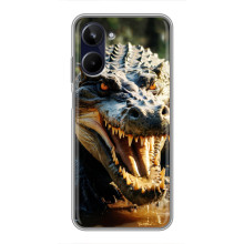 Чехол с картинкой «Хищники» для Realme 10 – Крокодил